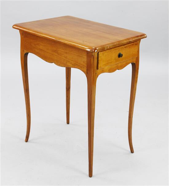 A Biedermeier cherrywood occasional table, W.2ft D.1ft 5in. H.2ft 4in.
